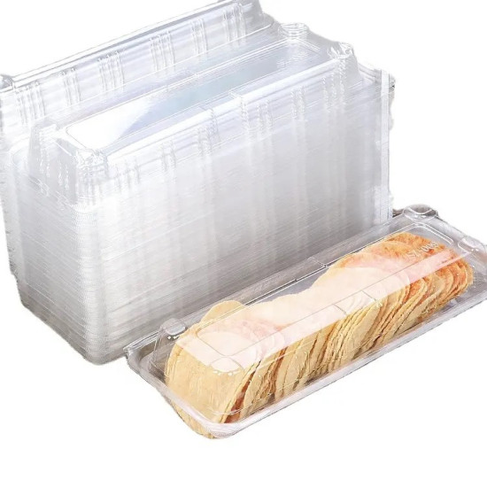 Clear Hinged Plastic Container