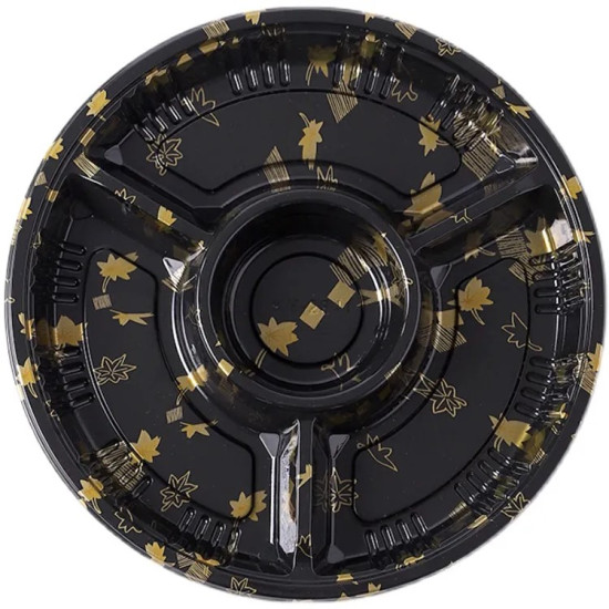 Round Sushi Party Tray (4 Compartment)