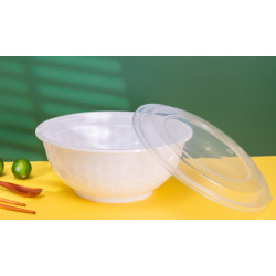 TQ37W - Plastic 36oz Bowl & Lid-White 