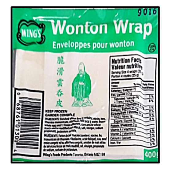 Wing's Wonton Wrap(48x400G)